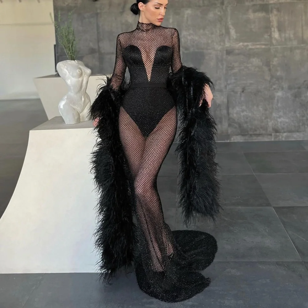 CUSTOM BLACK GOWN - Picture 5 of 6